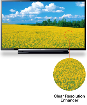 Sony 40R550C - Clear Resolution Enhancer