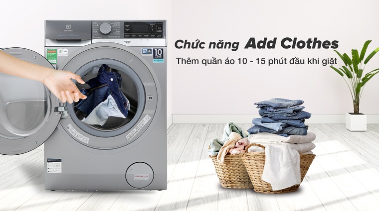 Tìm hiểu tính năng thêm đồ khi máy giặt đang hoạt động