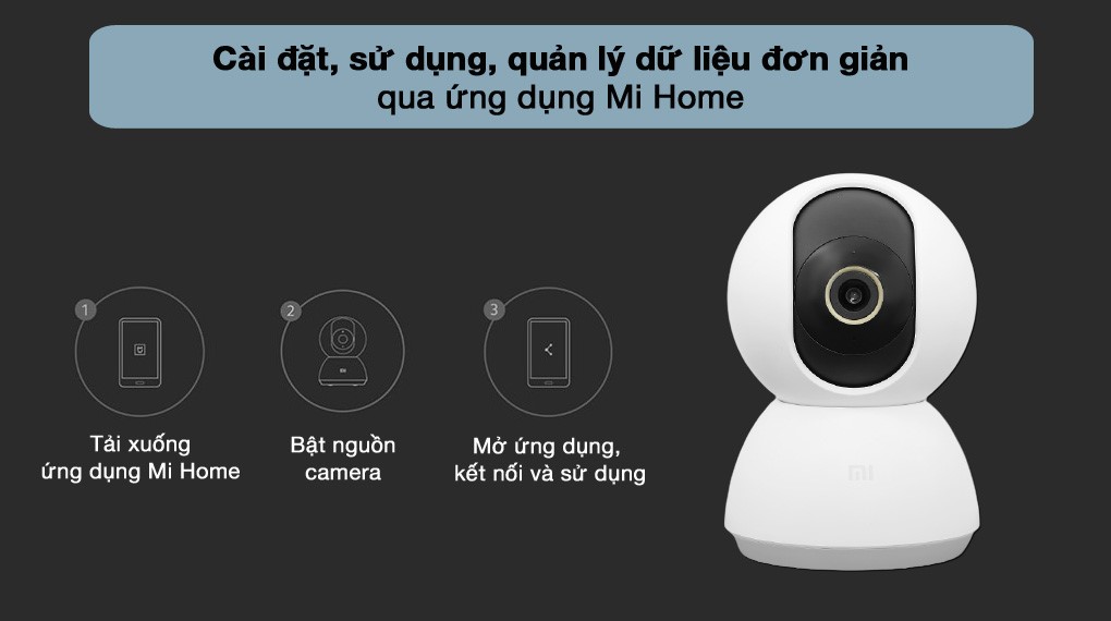 Camera IP Xiaomi Mi 360 độ Home Security Camera 2K BHR4457GL Trắng