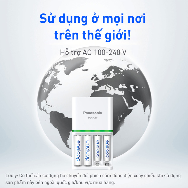 Bộ sạc pin Panasonic Eneloop KK