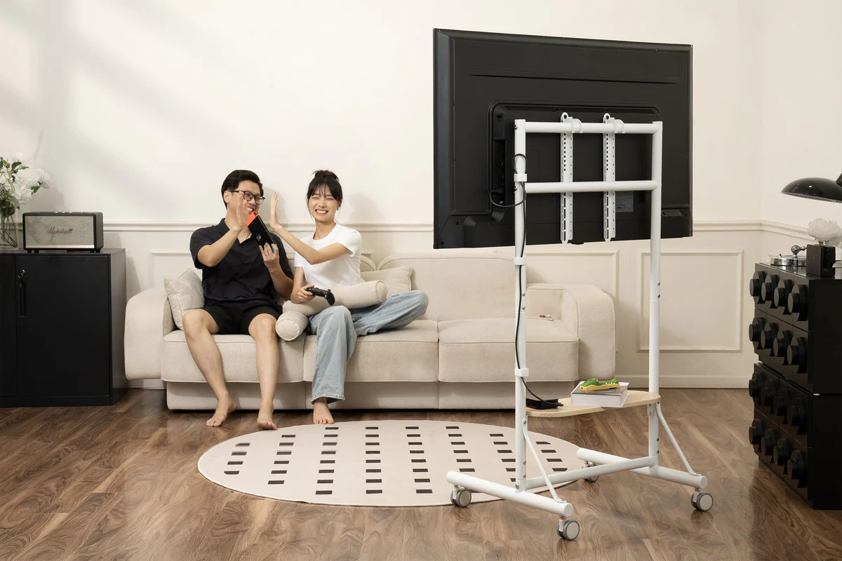 Giá treo tivi di động Hyperwork Aero Stand HPW-TVC02-WHT Trắng (37-75 inch)
