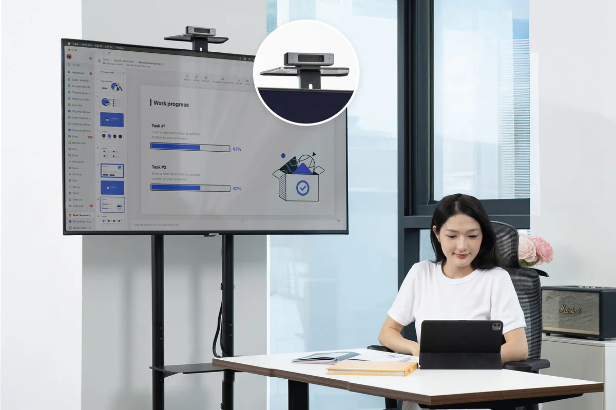 Giá treo tivi di động Hyperwork Core Stand HPW-TVC01-BLK Đen (37-75 inch)