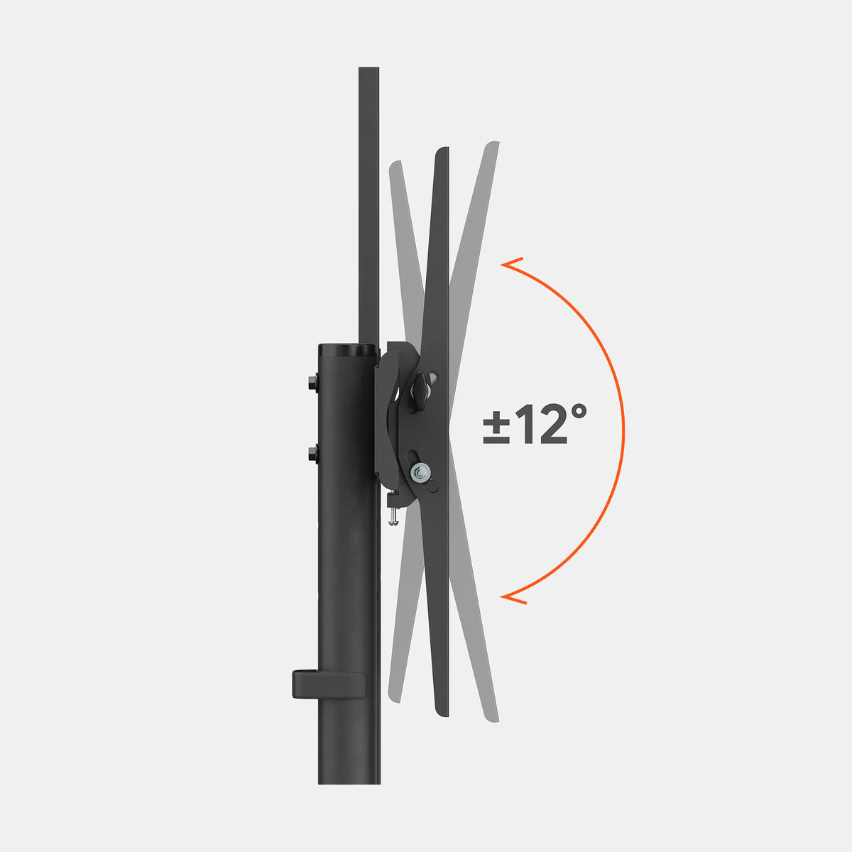 Giá treo tivi di động Hyperwork Core Stand HPW-TVC01-BLK Đen (37-75 inch)