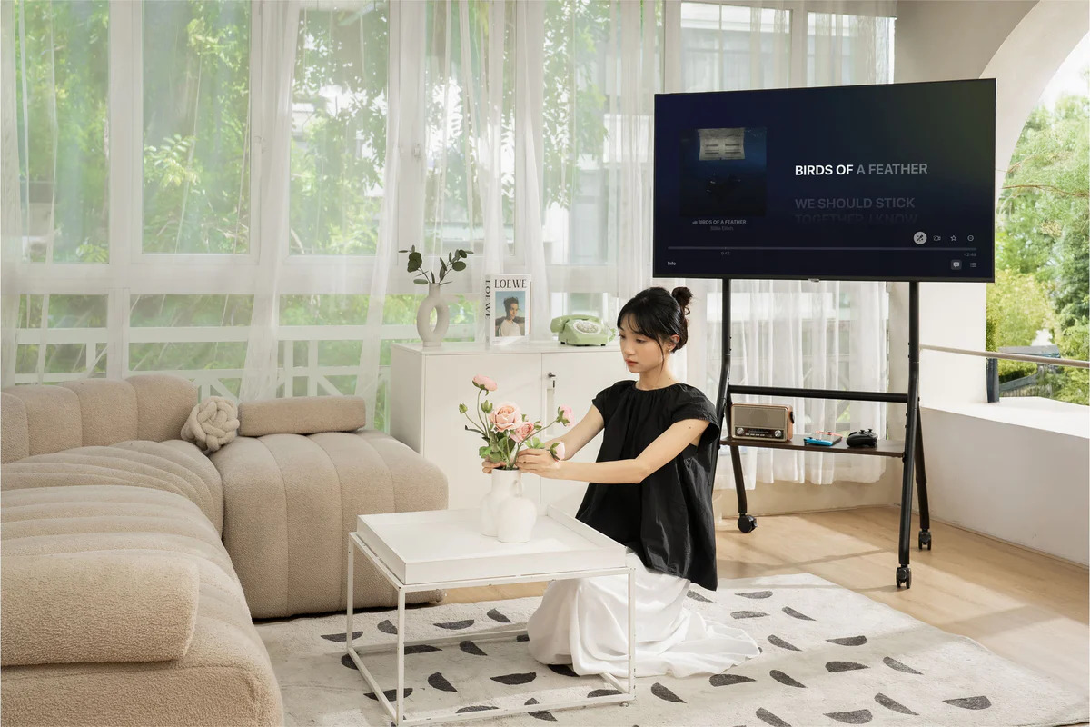 Giá treo tivi di động Hyperwork Era Stand HPW-TVC03-BLK Đen (37 - 86 inch)